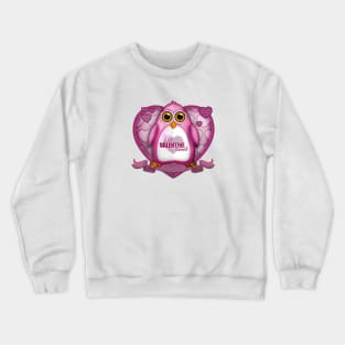 Valentine Loved - Pink Penguin Crewneck Sweatshirt